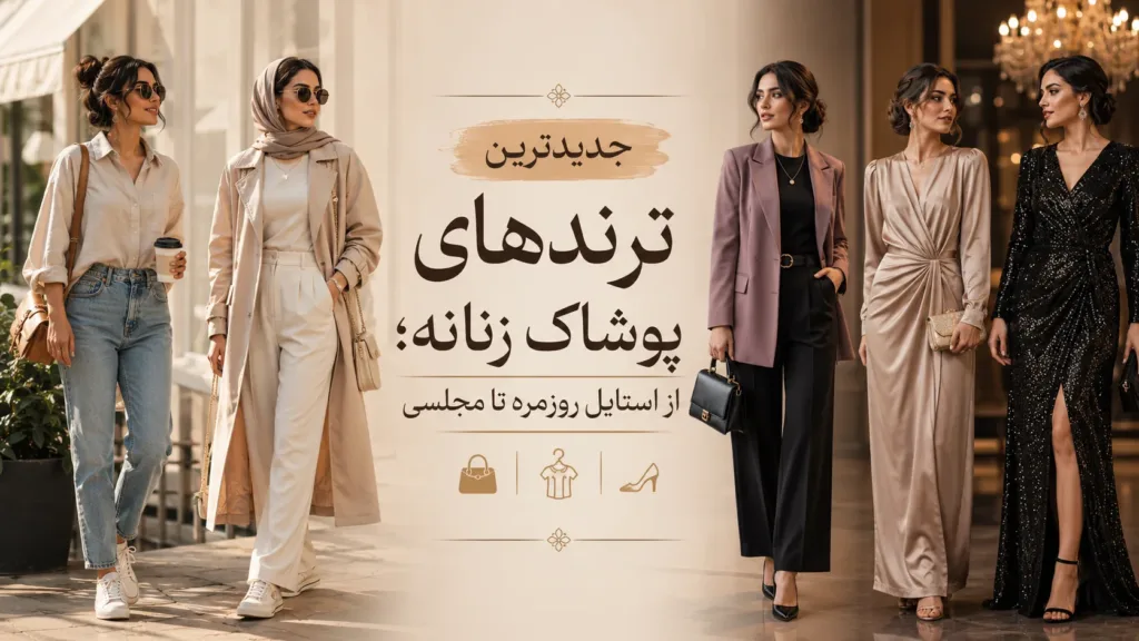 جدیدترین ترندهای پوشاک زنانه؛ از استایل روزمره تا مجلسی