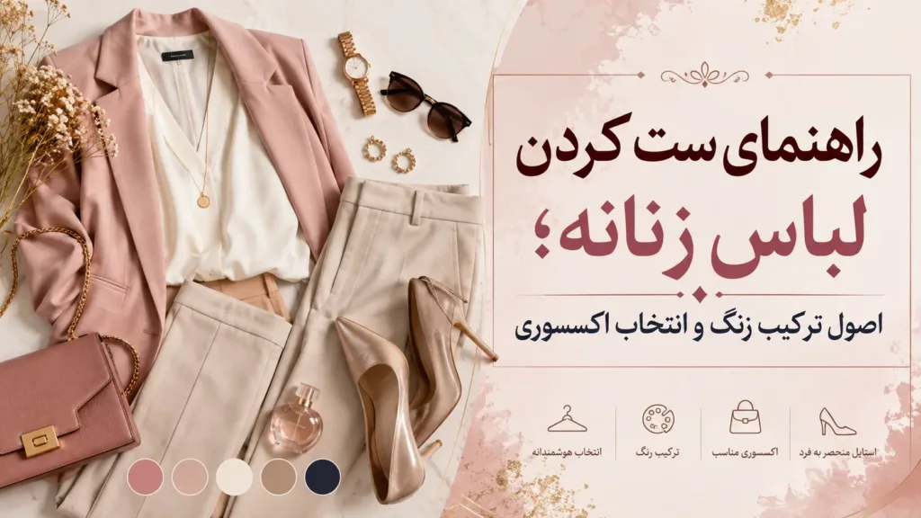 راهنمای ست کردن لباس زنانه؛ اصول ترکیب رنگ و انتخاب اکسسوری